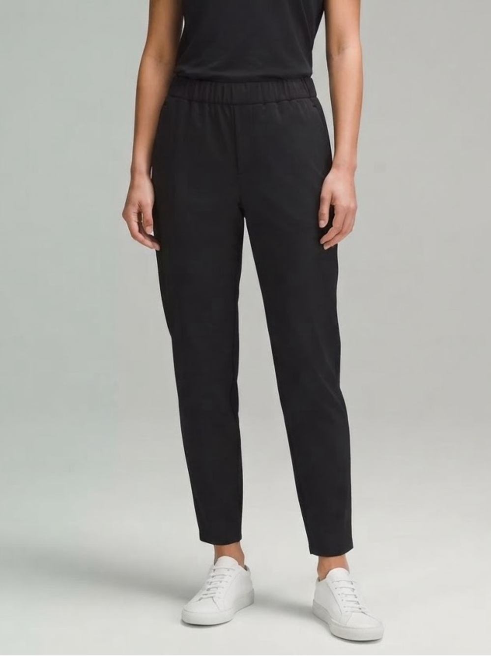 Chico's Black Elastic-Waist Pants